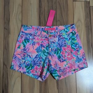 NWT! Lilly Pulitzer X Disney Callahan Shorts Disney Dreamin Size 00